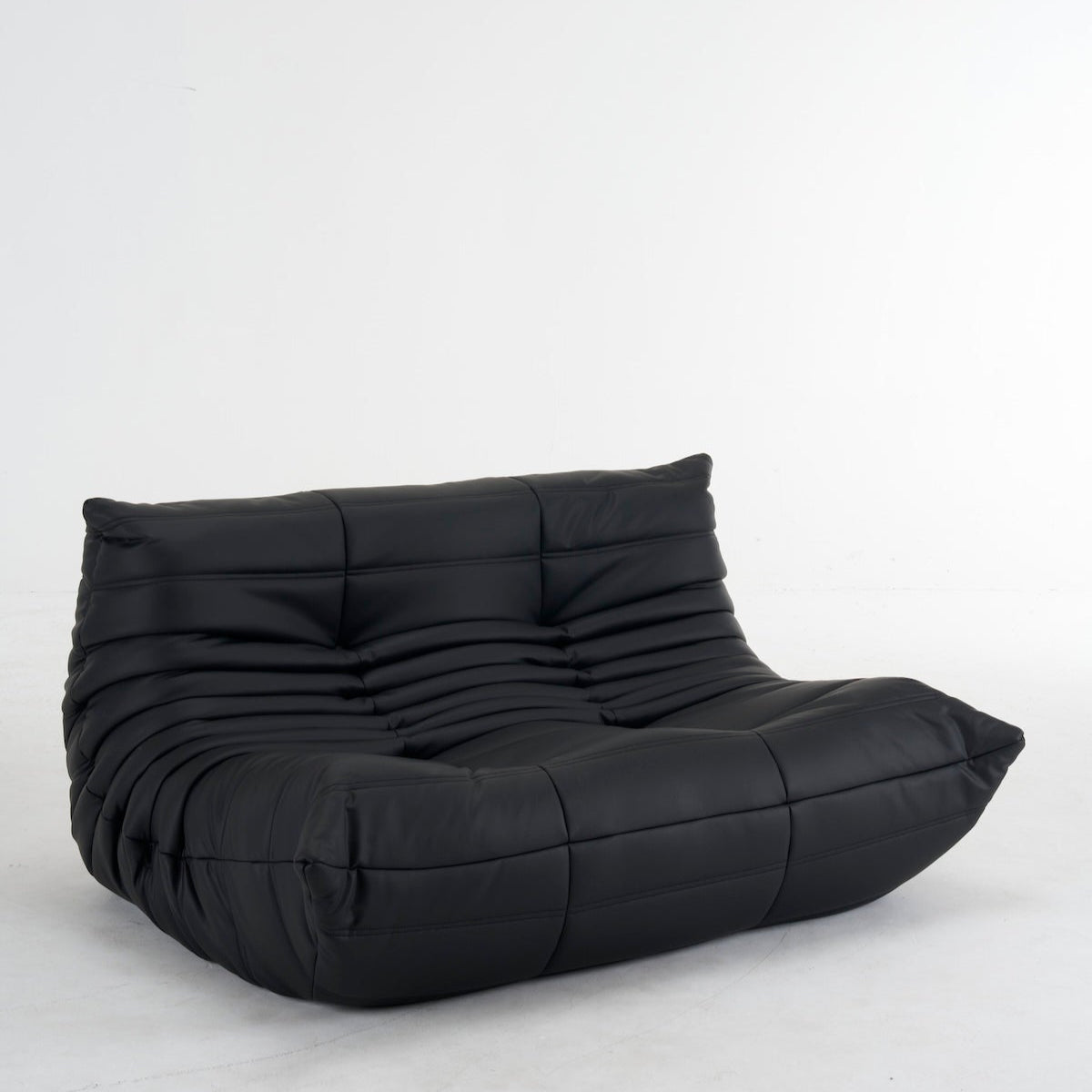 Luxury Togo 2 - Seater Leather Sofa: Customizable Colors for Your Dream Living Space
