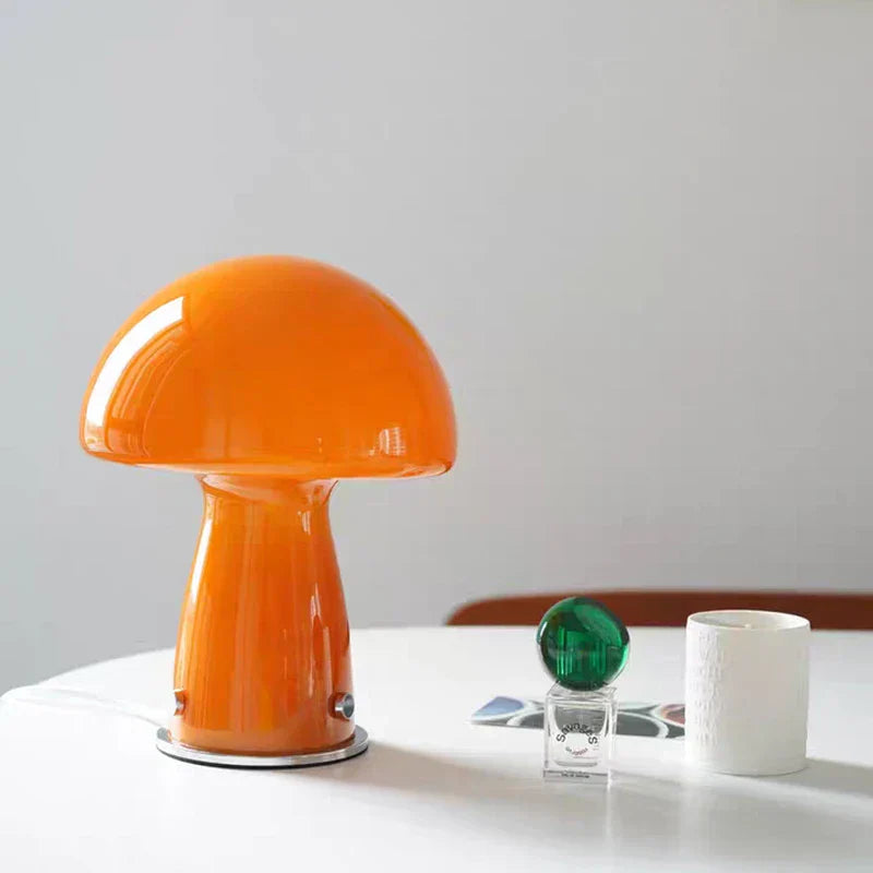 Whimsical Bedside Table Lamp: Small Mushroom Night Light - sparkledecor.com