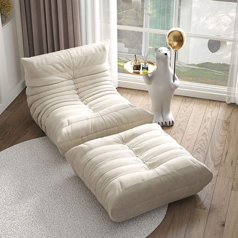 Togo Fireside Chair and Foot Stool - Set of Two - sparkledecor.com