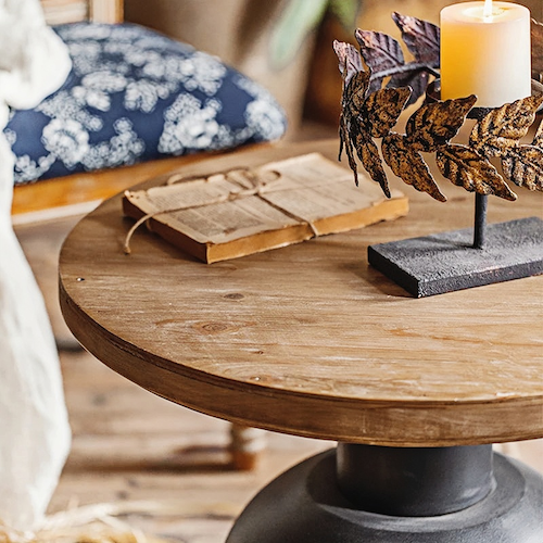 Retro Round Coffee Table | Vintage-Inspired Elegance for Modern Spaces - sparkledecor.com