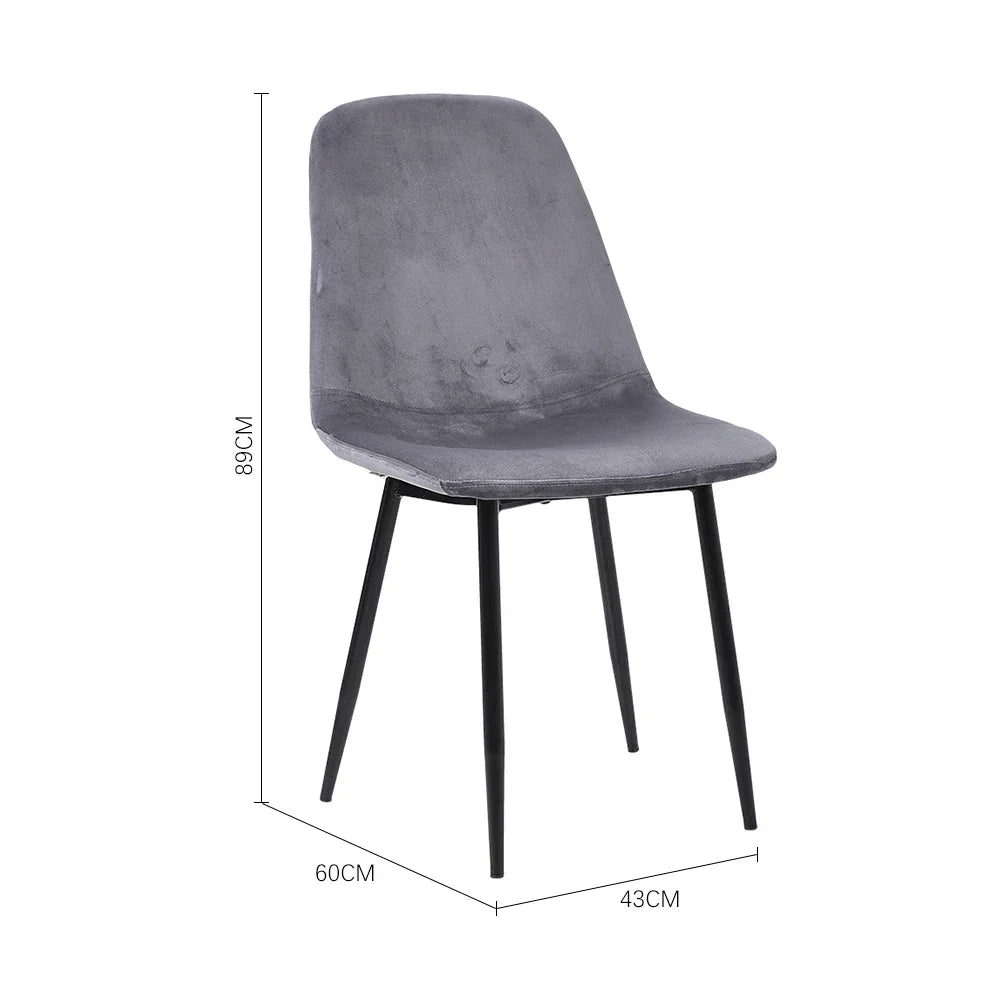 Set of 2 Velvet Upholstered Dining Chairs – Modern Rhombus Set - sparkledecor.com
