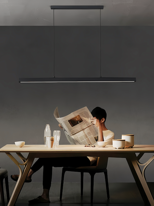 Minimalist Black Pendant Light: Dimmable LED, Adjustable, Energy-Savin - sparkledecor.com