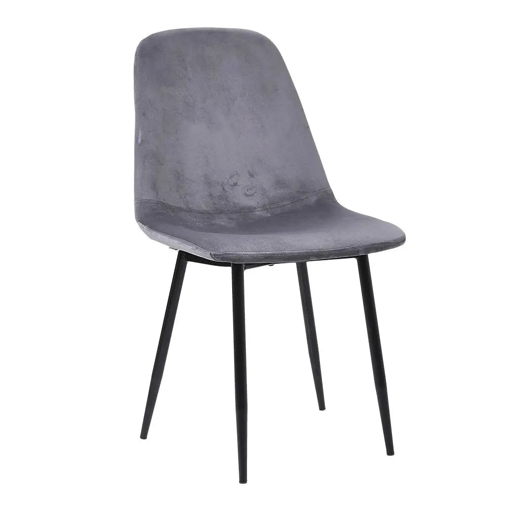 Set of 2 Velvet Upholstered Dining Chairs – Modern Rhombus Set - sparkledecor.com