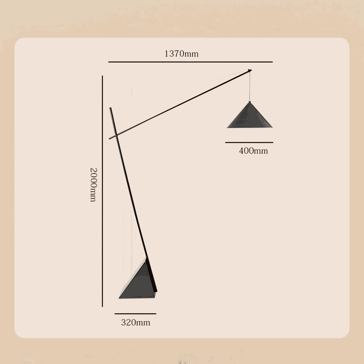 Minimalist floor lamp with sculptural Italian design providing soft ambient light for modern living rooms and bedrooms