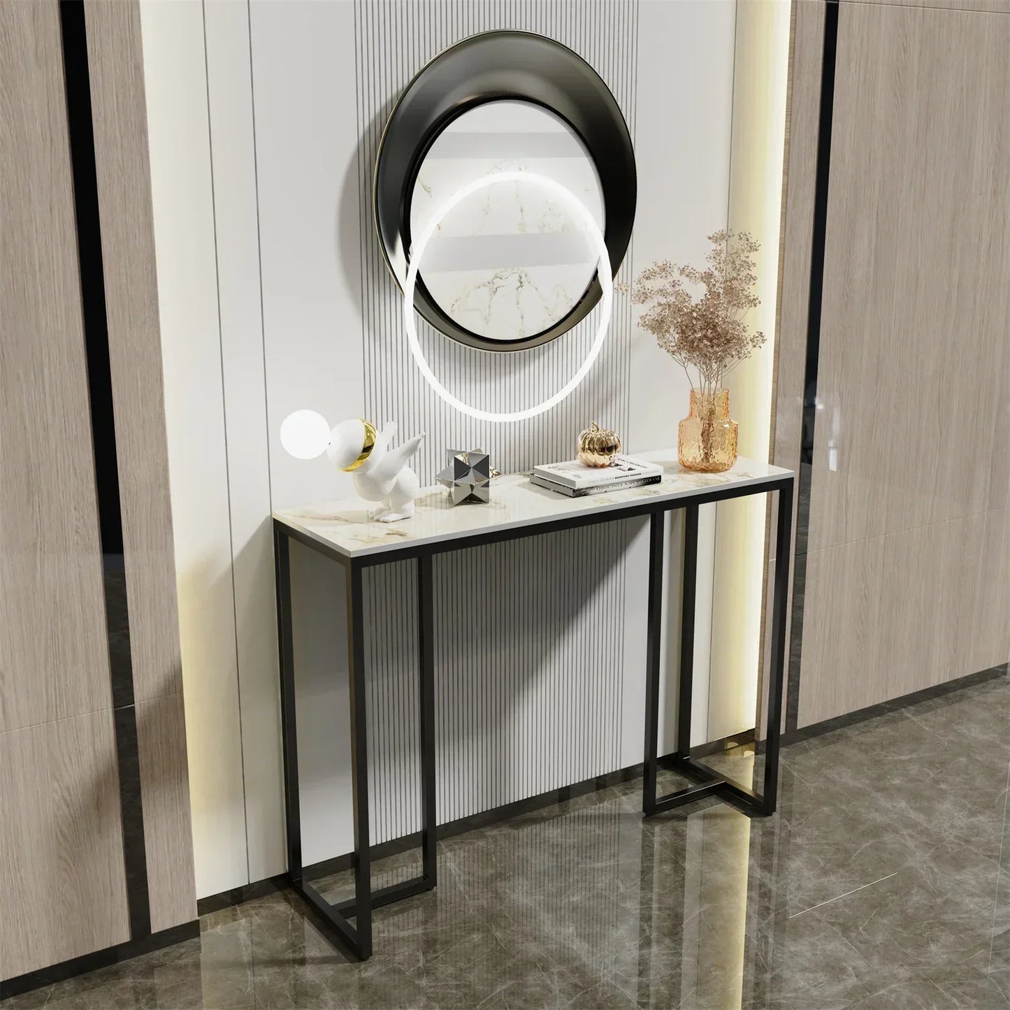 Luxury Modern Hall Console Table | Marble Console Table - sparkledecor.com