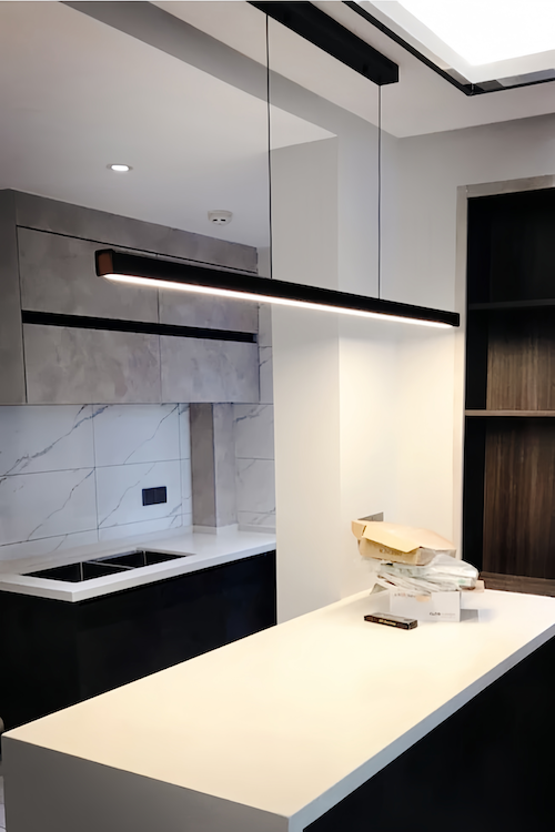 Minimalist Black Pendant Light: Dimmable LED, Adjustable, Energy-Savin - sparkledecor.com