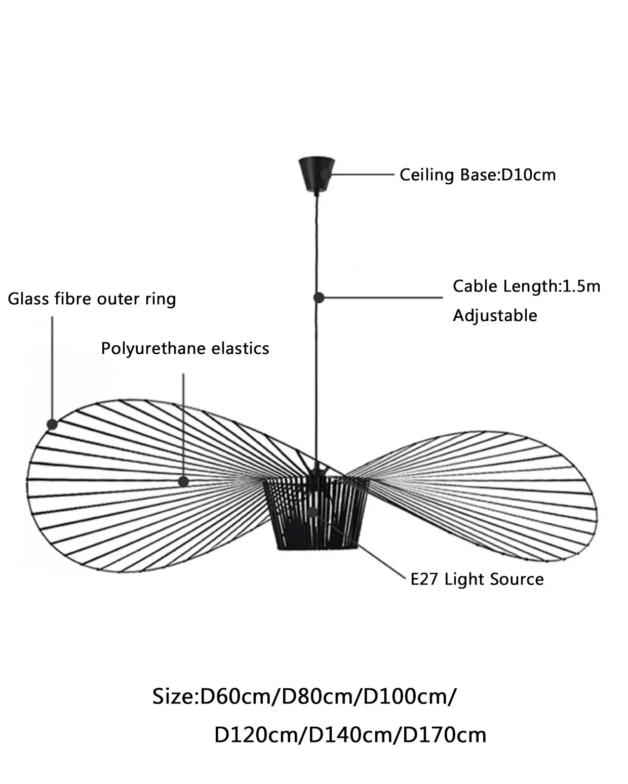 Straw Hat Led Ceiling Light | Modern, Durable Design - sparkledecor.com