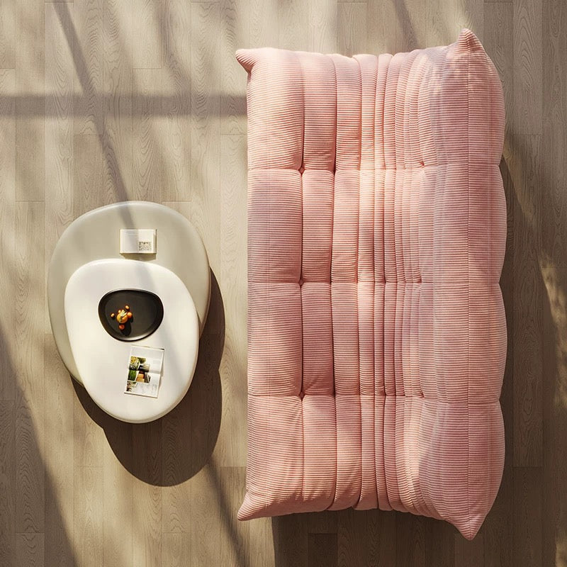 ligne roset togo pink couch in corduroy - sparkledecor.com