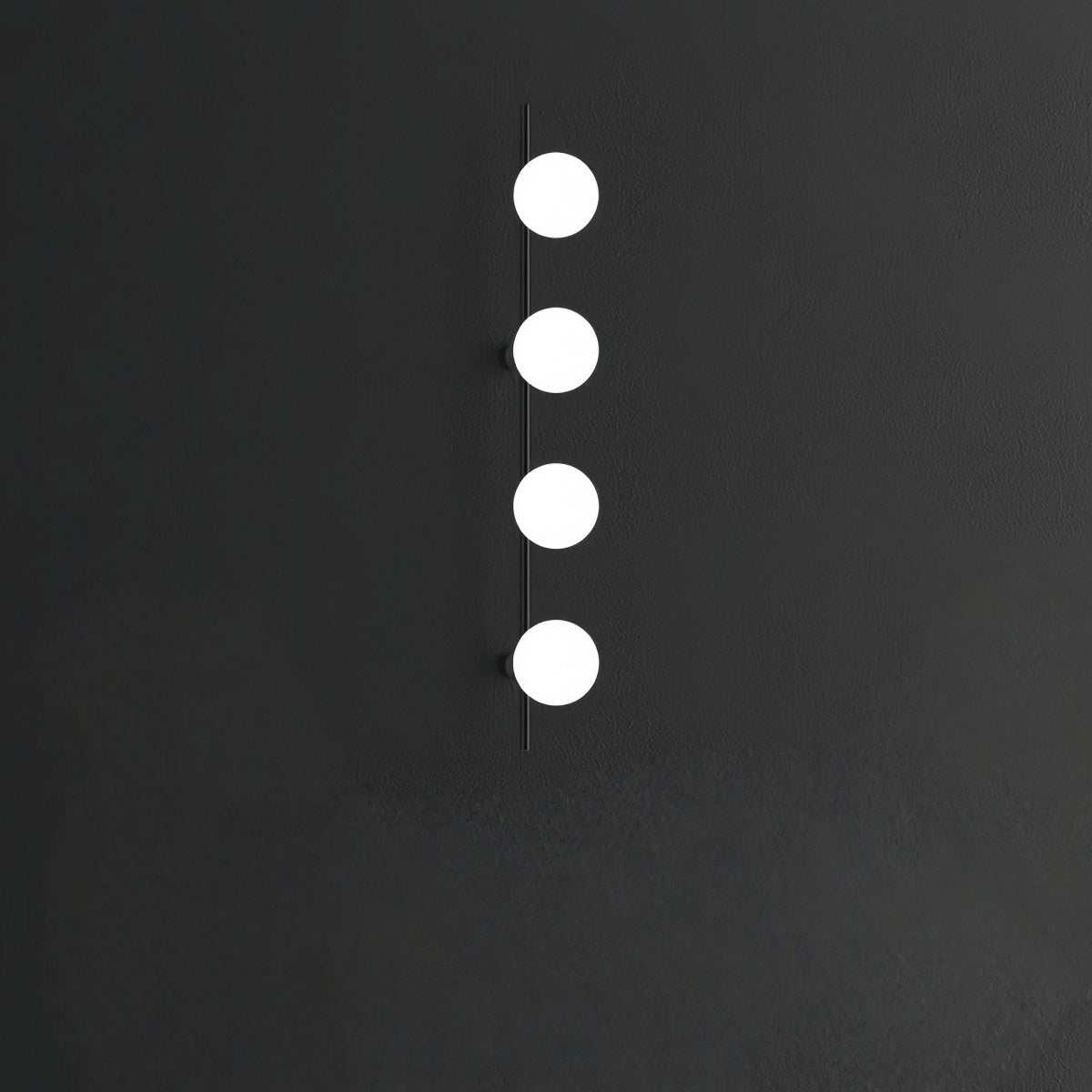 Minimalist wall brass lamp with cream glass shade and LED light for bedroom or living room use