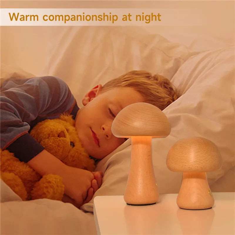 Mushroom Night Light - Cute Table Lamp for Whimsical Decor - sparkledecor.com