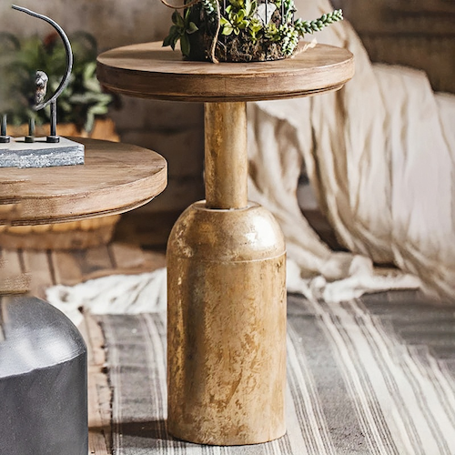 Retro Round Coffee Table | Vintage-Inspired Elegance for Modern Spaces - sparkledecor.com