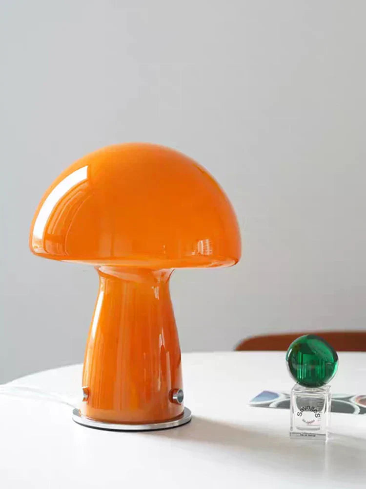 Whimsical Bedside Table Lamp: Small Mushroom Night Light - sparkledecor.com