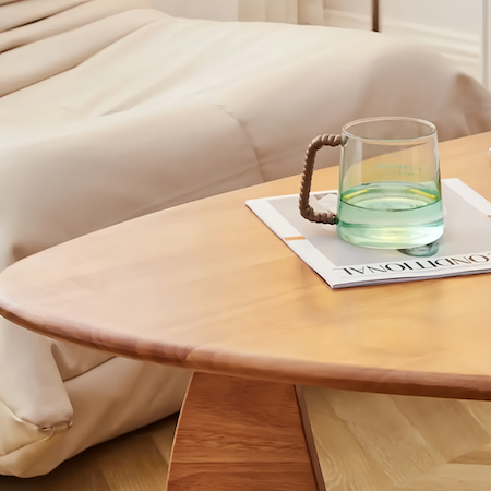 Elegant Dark Wood Coffee Table – Stylish & Durable Design - sparkledecor.com