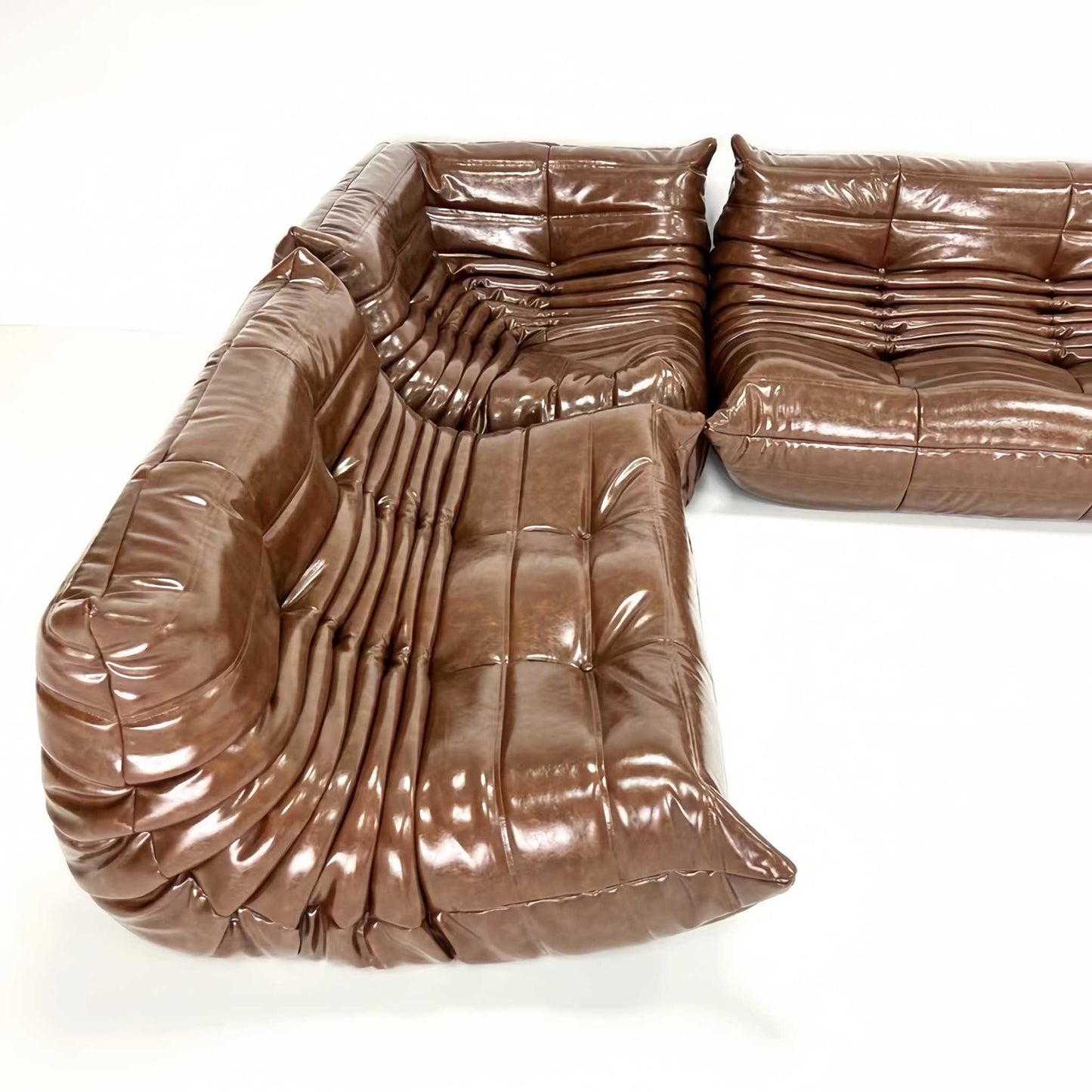 togo couch in oil wax leather - sparkledecor.com