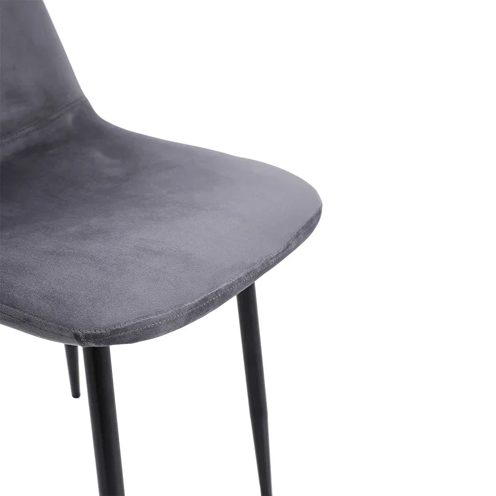 Set of 2 Velvet Upholstered Dining Chairs – Modern Rhombus Set - sparkledecor.com