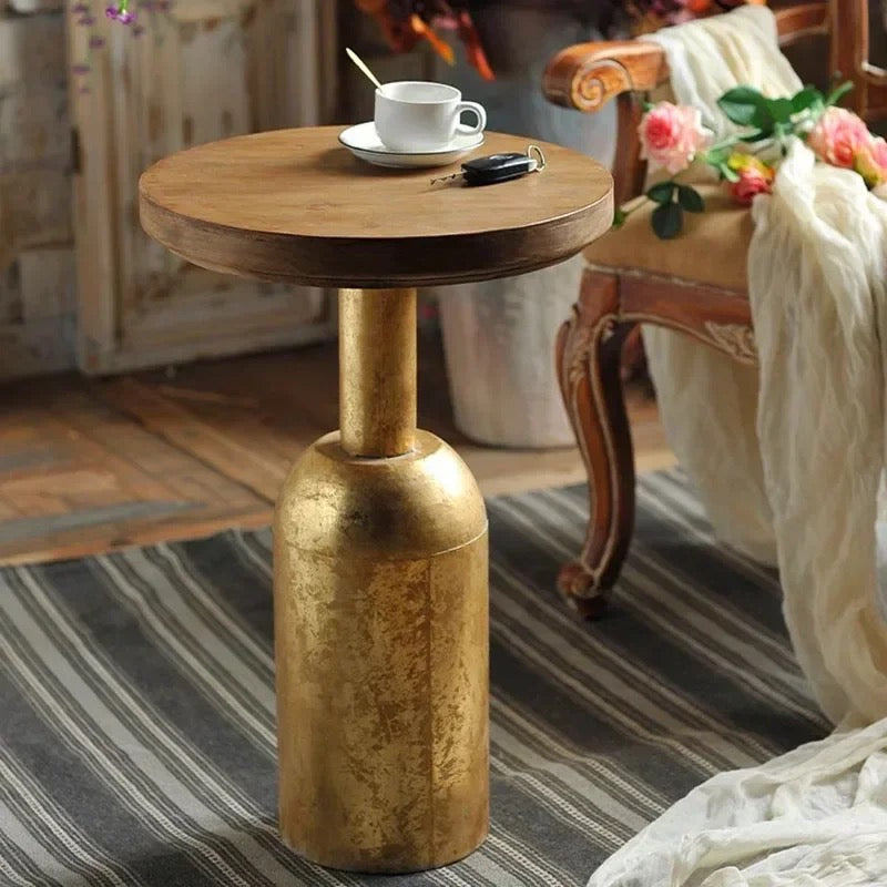 Retro Round Coffee Table | Vintage-Inspired Elegance for Modern Spaces - sparkledecor.com
