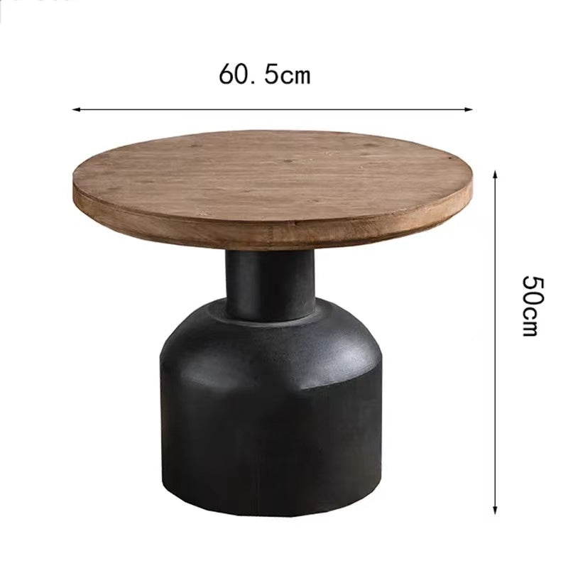 Retro Round Coffee Table | Vintage-Inspired Elegance for Modern Spaces - sparkledecor.com
