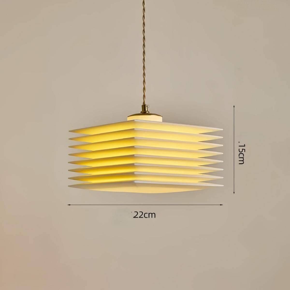 Wabi-Sabi bedroom pendant light with minimalist Nordic design for warm, cozy lighting in modern interiors