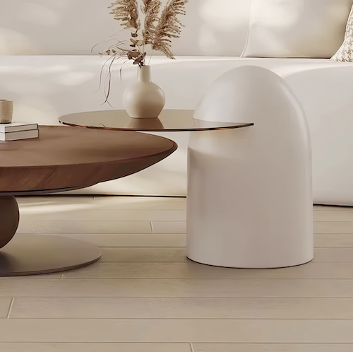 Elegant Walnut Wood Coffee Table Set – A Blend of Modern Minimalism an - sparkledecor.com
