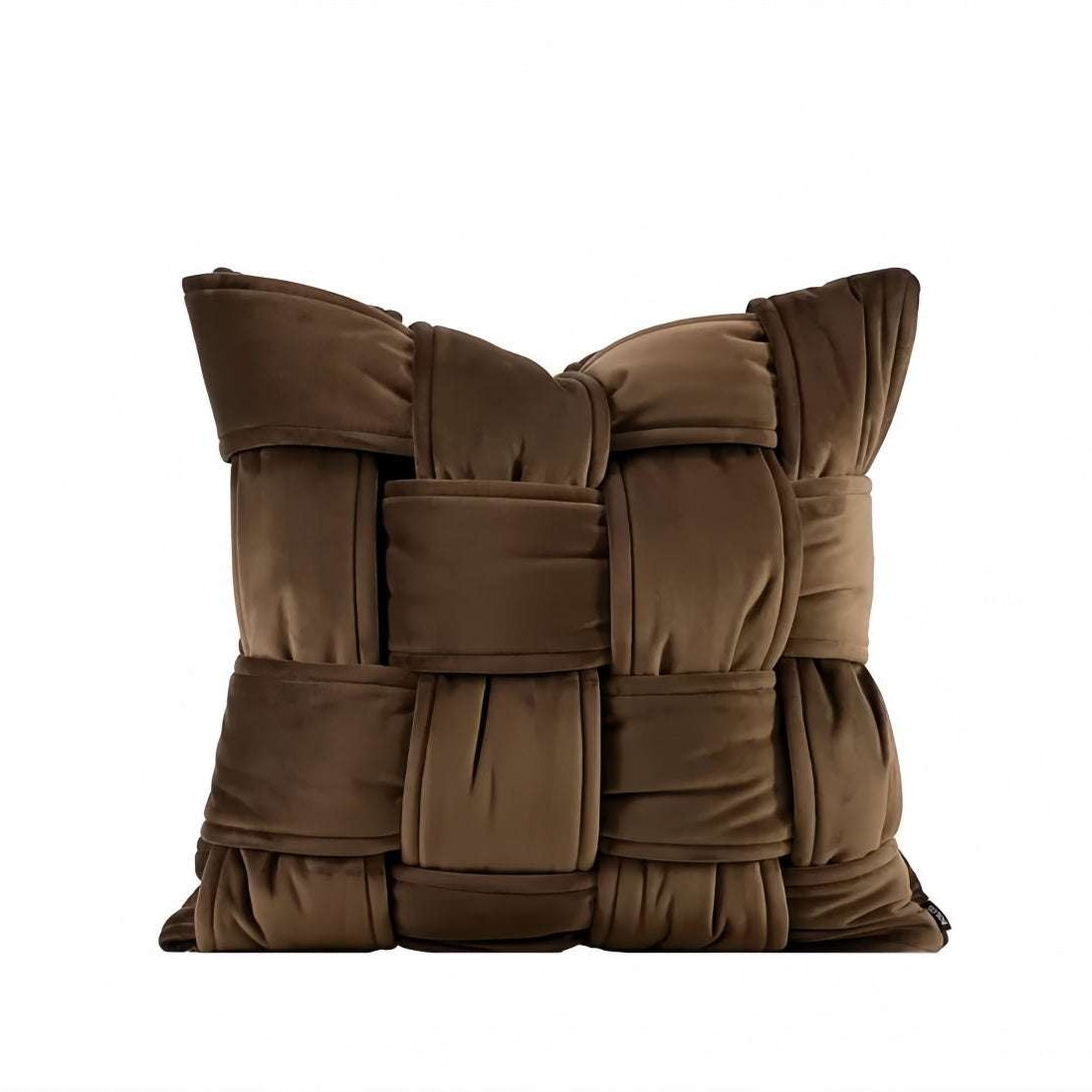 Luxury woven velvet sofa cushion cover in soft, elegant fabric for decorative throw pillows