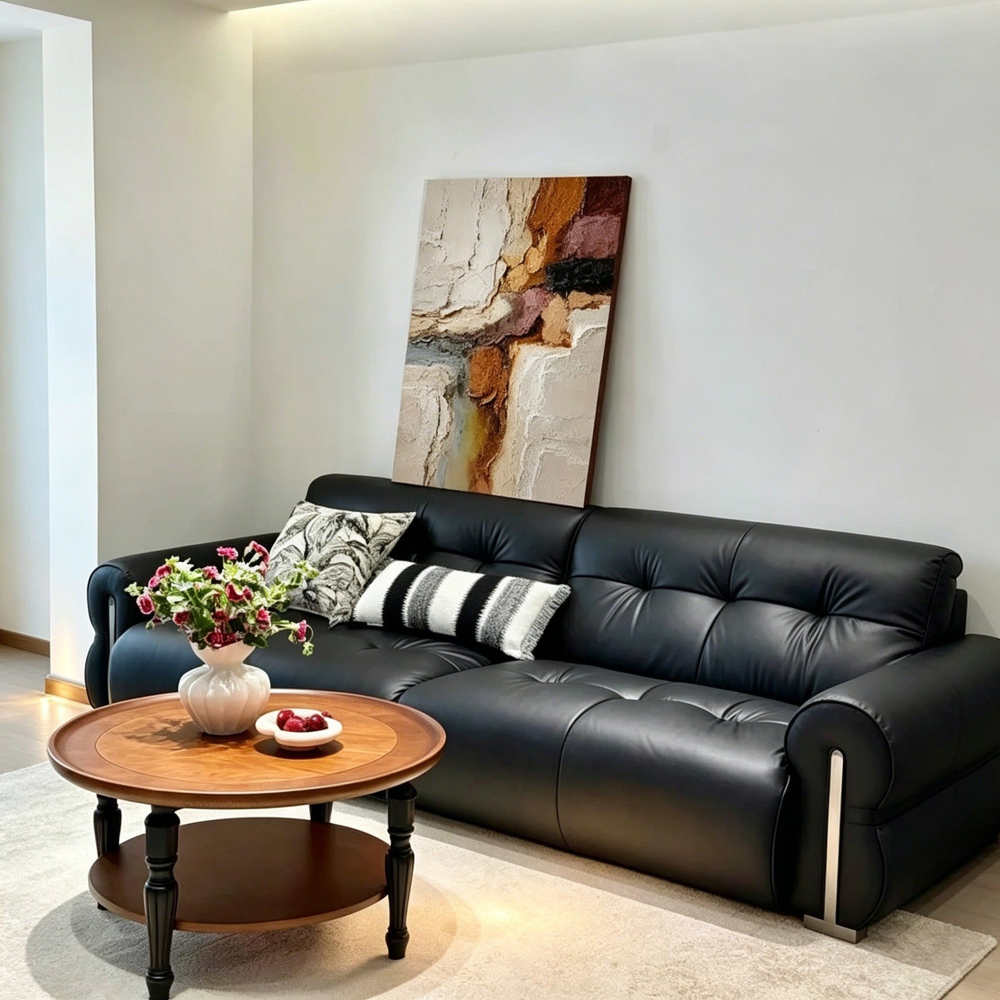 Large Wall Art - Hand-Painted Abstract Oil Painting for Modern Living Rooms