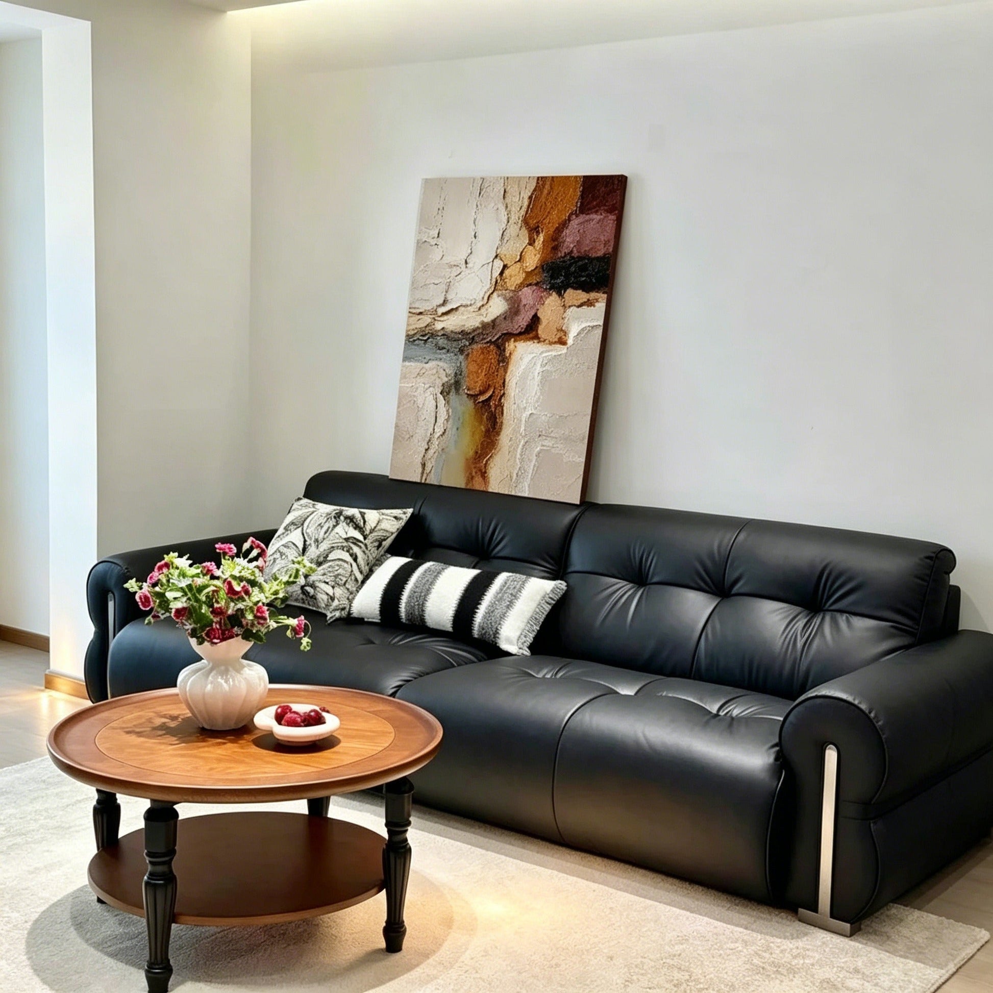 Large Wall Art - Hand-Painted Abstract Oil Painting for Modern Living Rooms