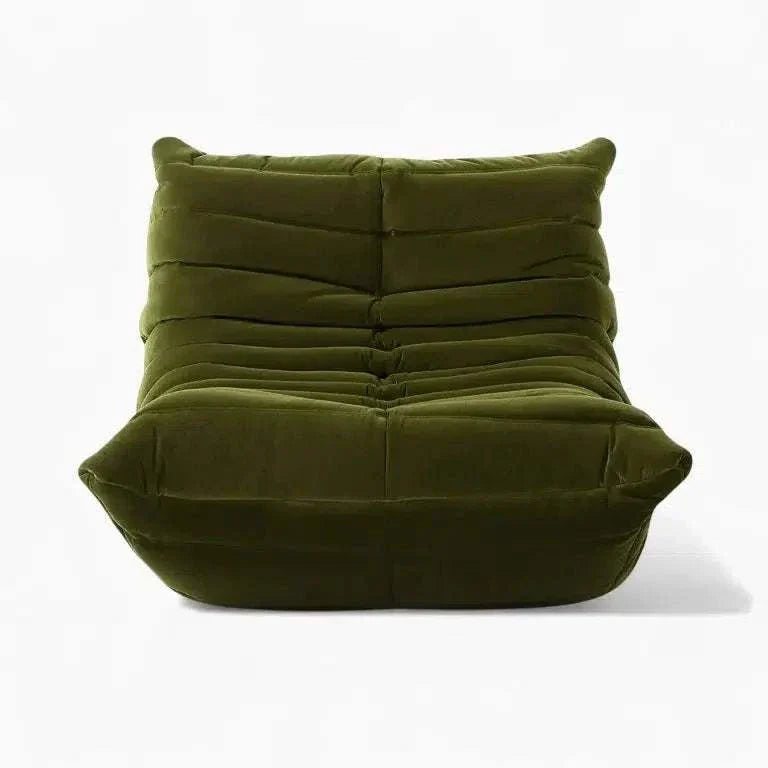 Ligne Roset Togo Sofa Replica – Vintage Green Velvet, Modern Modular Design