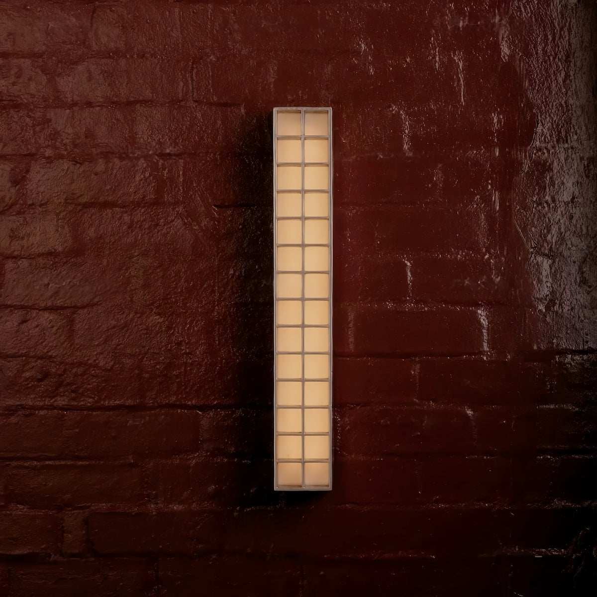 industrial wall light all-aluminum linear sconce with sand nickel finish and warm light