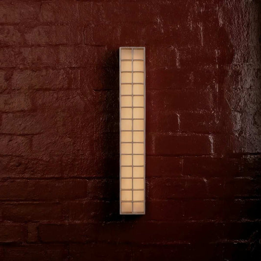 industrial wall light all-aluminum linear sconce with sand nickel finish and warm light