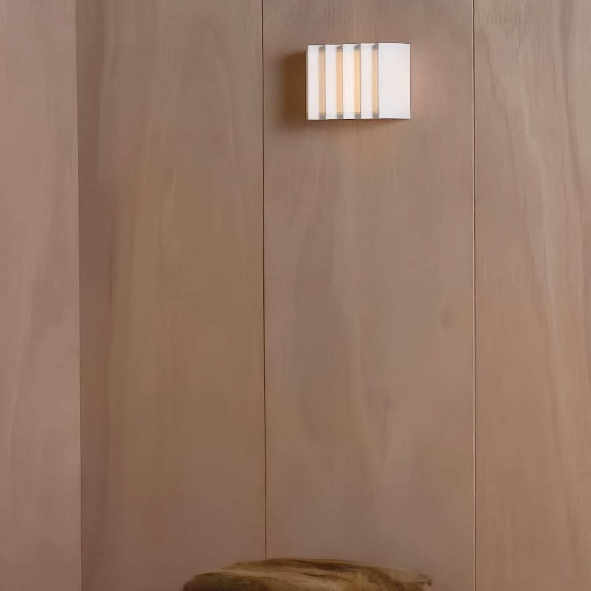 Wabi-Sabi Vintage Wall Sconce hand-woven Japanese ambient LED lamp for living room and bedroom decor
