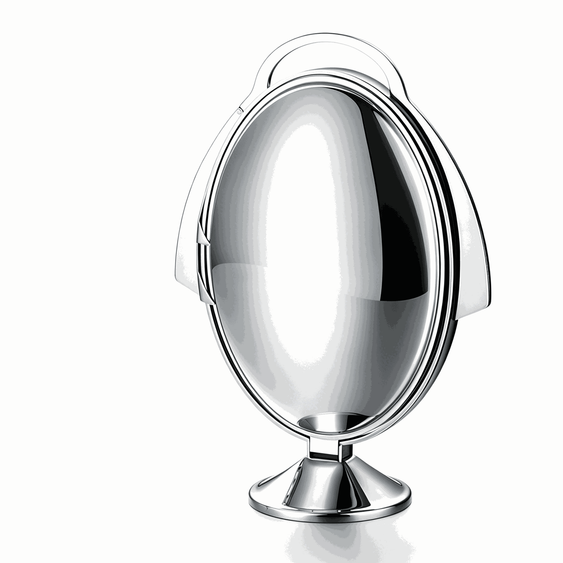 Foldable 3-tier stainless steel fruit tray with modern gloss finish for dining and home decor
