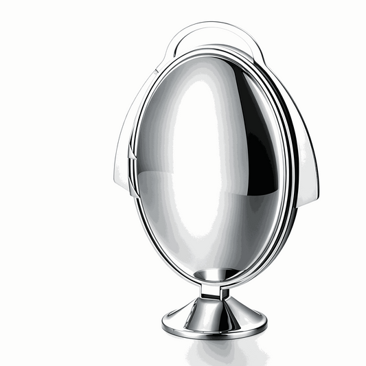 Foldable 3-tier stainless steel fruit platter with mirror finish for modern home decor