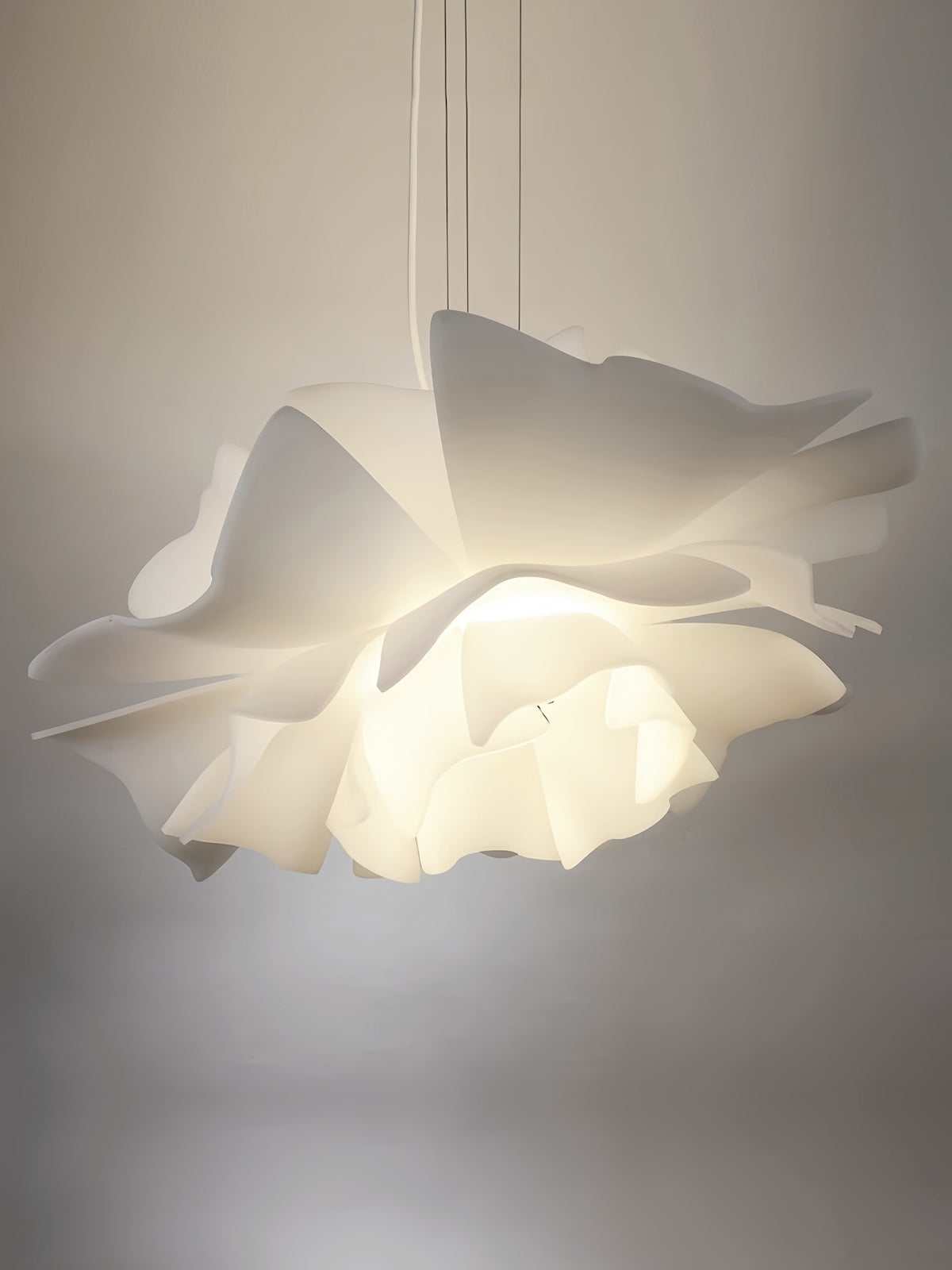 Creative pendant light with Nordic minimalist design in natural tones for commercial and home interiors