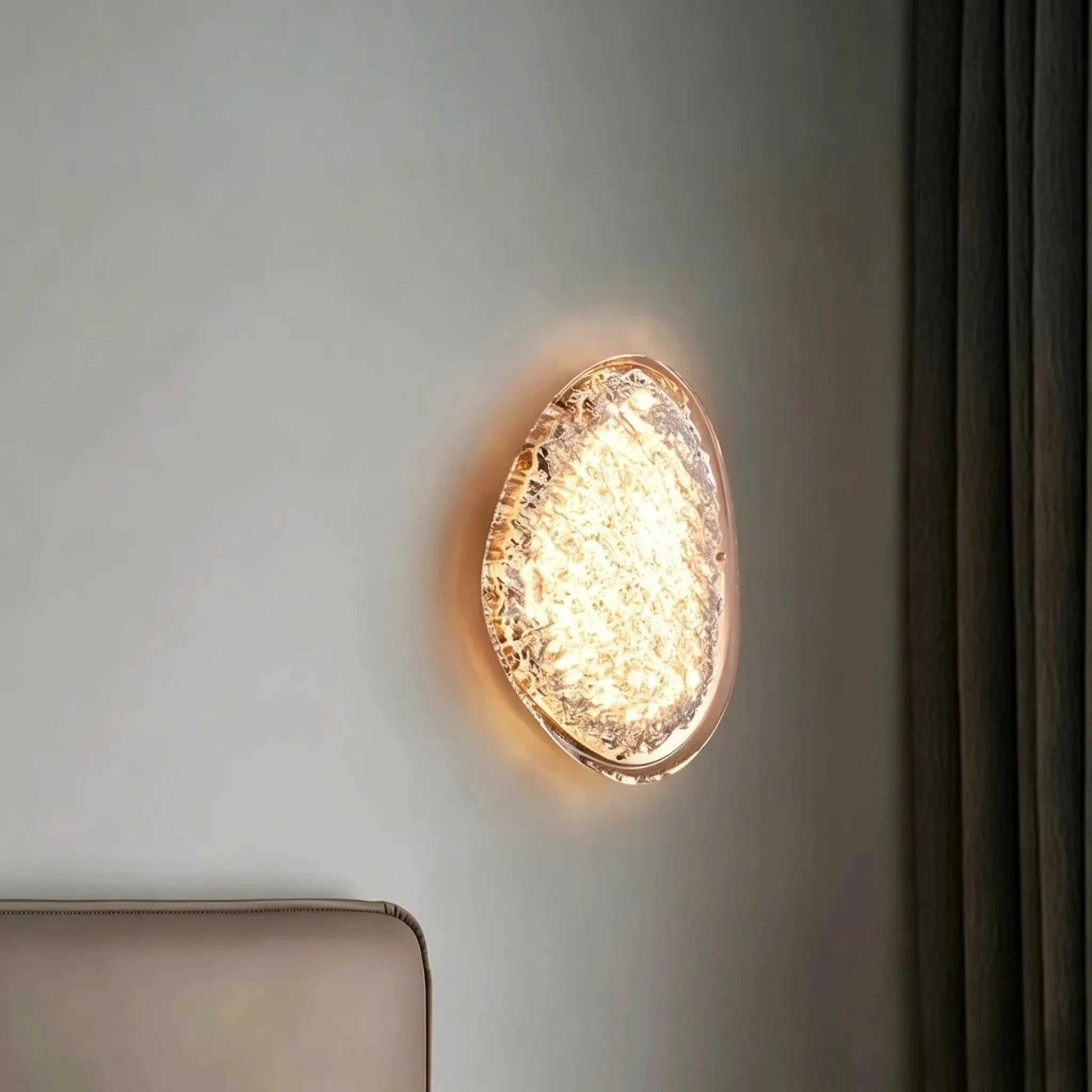 Italian luxury book form wall lamp with textured acrylic shade and ABS metal base lighting bedroom and hallway