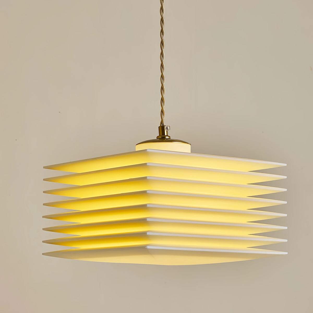 Minimalist Wabi-Sabi hallway pendant light with warm white glow and corrosion-resistant PLA design for modern interiors