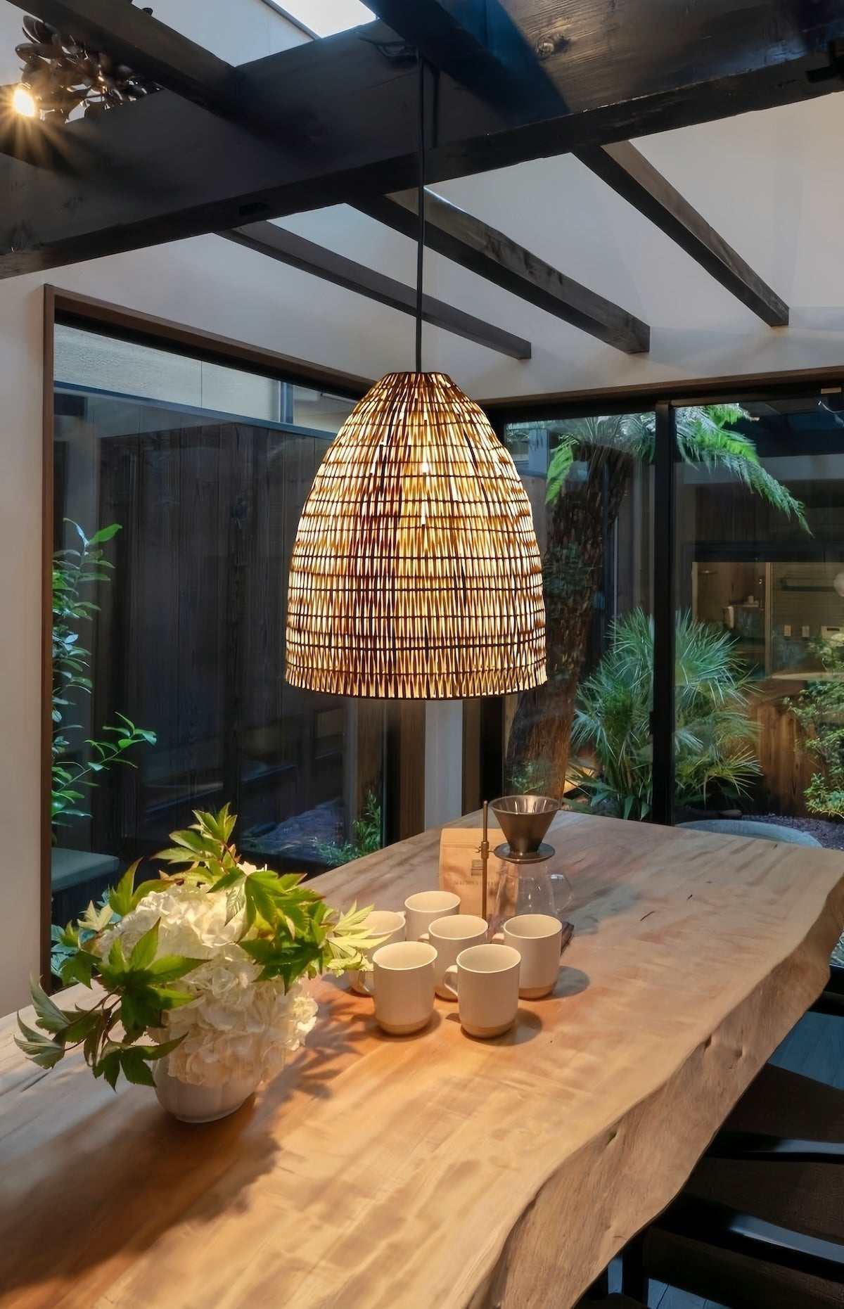 Rattan Pendant Light - Nordic Bohemian Decor Cozy Woven Ceiling Lamp