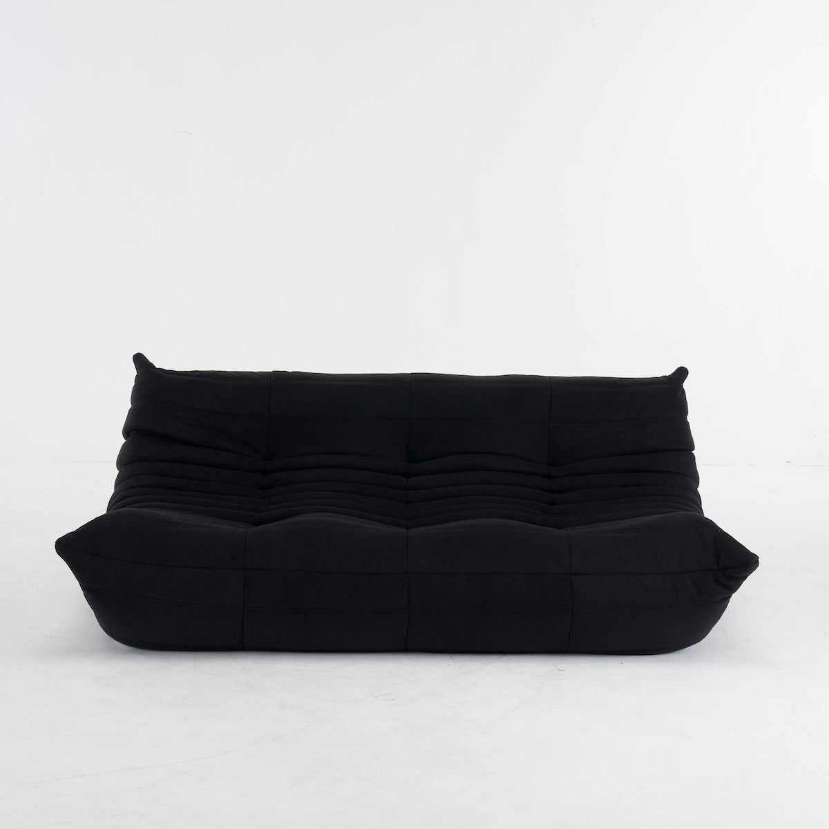 3 seater sofa Caterpillar Couch in luxurious suede fabric with ergonomic design and customizable colors