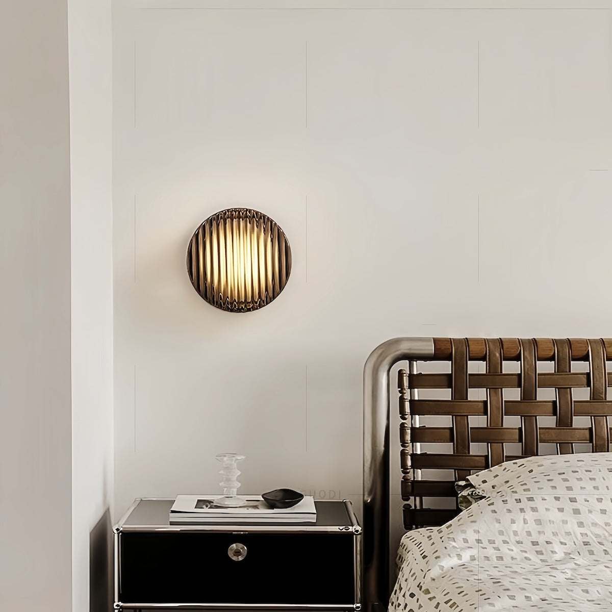 Living Hall Lighting: Nordic Glass Wall Lamp for Elegant Ambiance