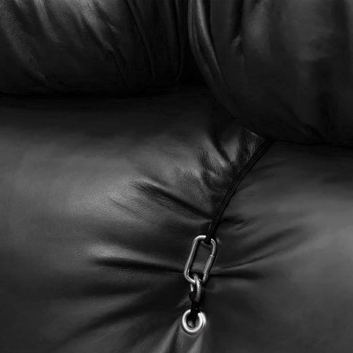 Camaleonda modular leather sofa in premium aniline leather with reconfigurable modern design and brass rings