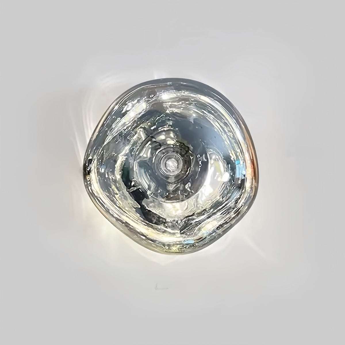 Designer lava wall sconce with vintage industrial design providing soft, warm LED lighting for living room and hallway ambiance