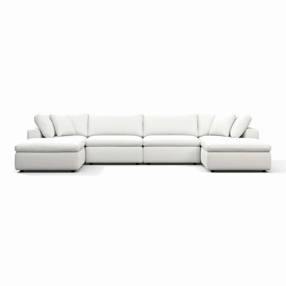 Oulton Sofa with ultra-comfort feather-down cushions and stain-resistant linen upholstery