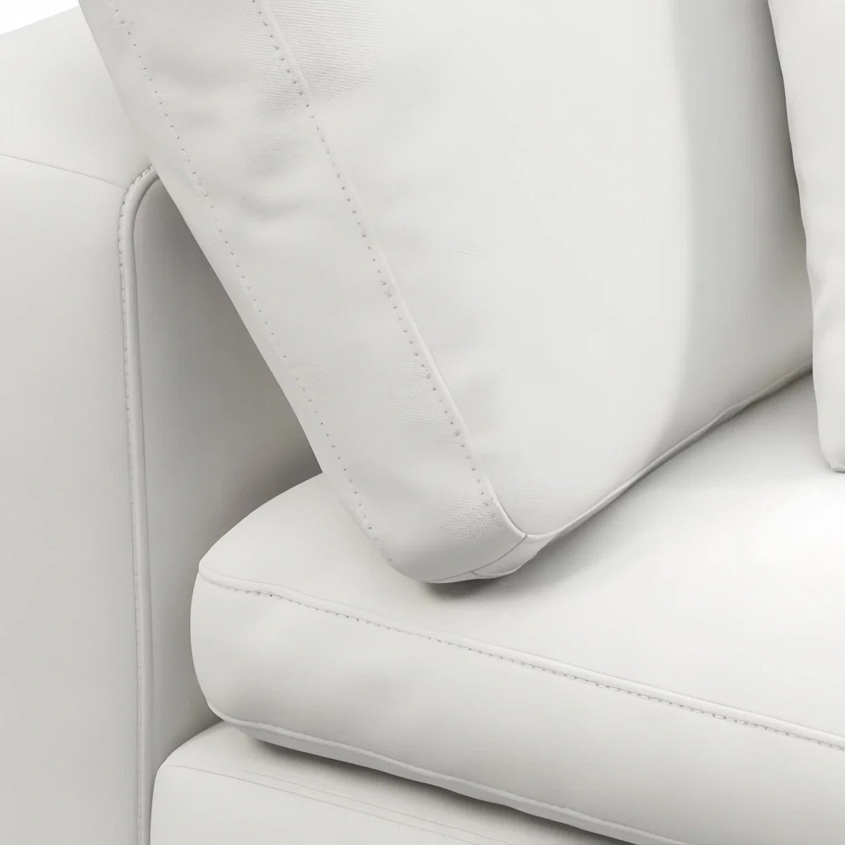 Oulton Sofa with overstuffed cushions and stain-resistant linen upholstery