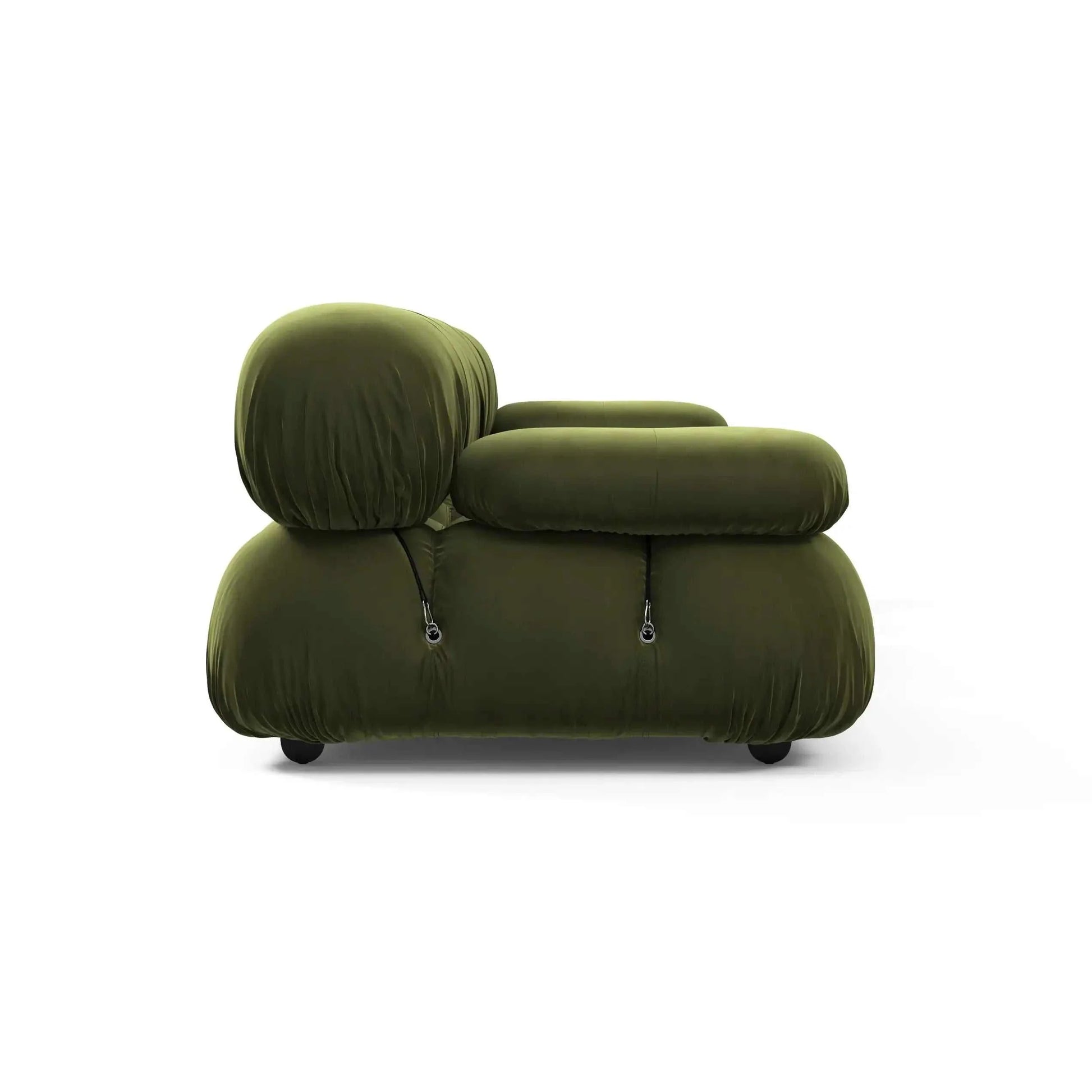 Camaleonda modular sofa with bold puffy design and reconfigurable sections in premium Sunbrella fabric