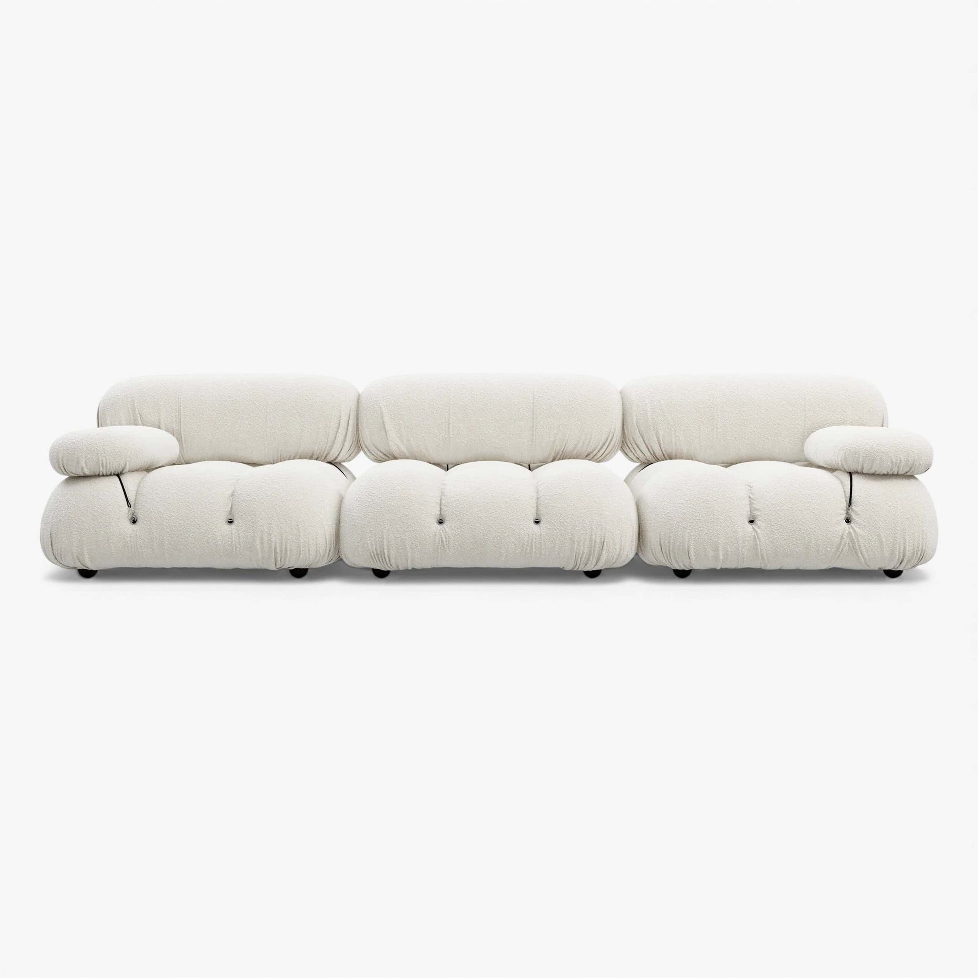 Camaleonda modular leather sofa with reconfigurable design and premium aniline leather upholstery