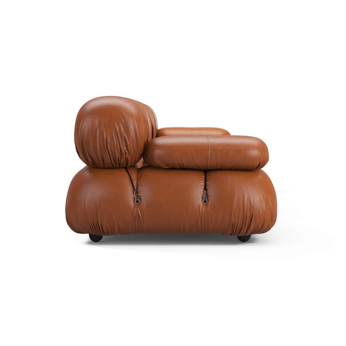 Camaleonda modular leather sofa with modular design and premium aniline leather upholstery