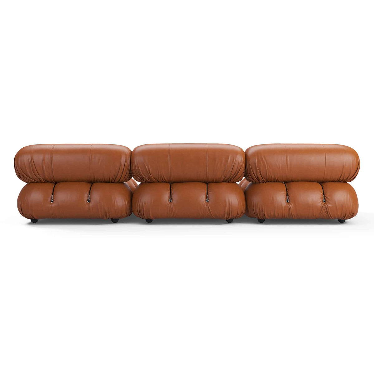 Camaleonda modular leather sofa with modular design and premium aniline leather upholstery
