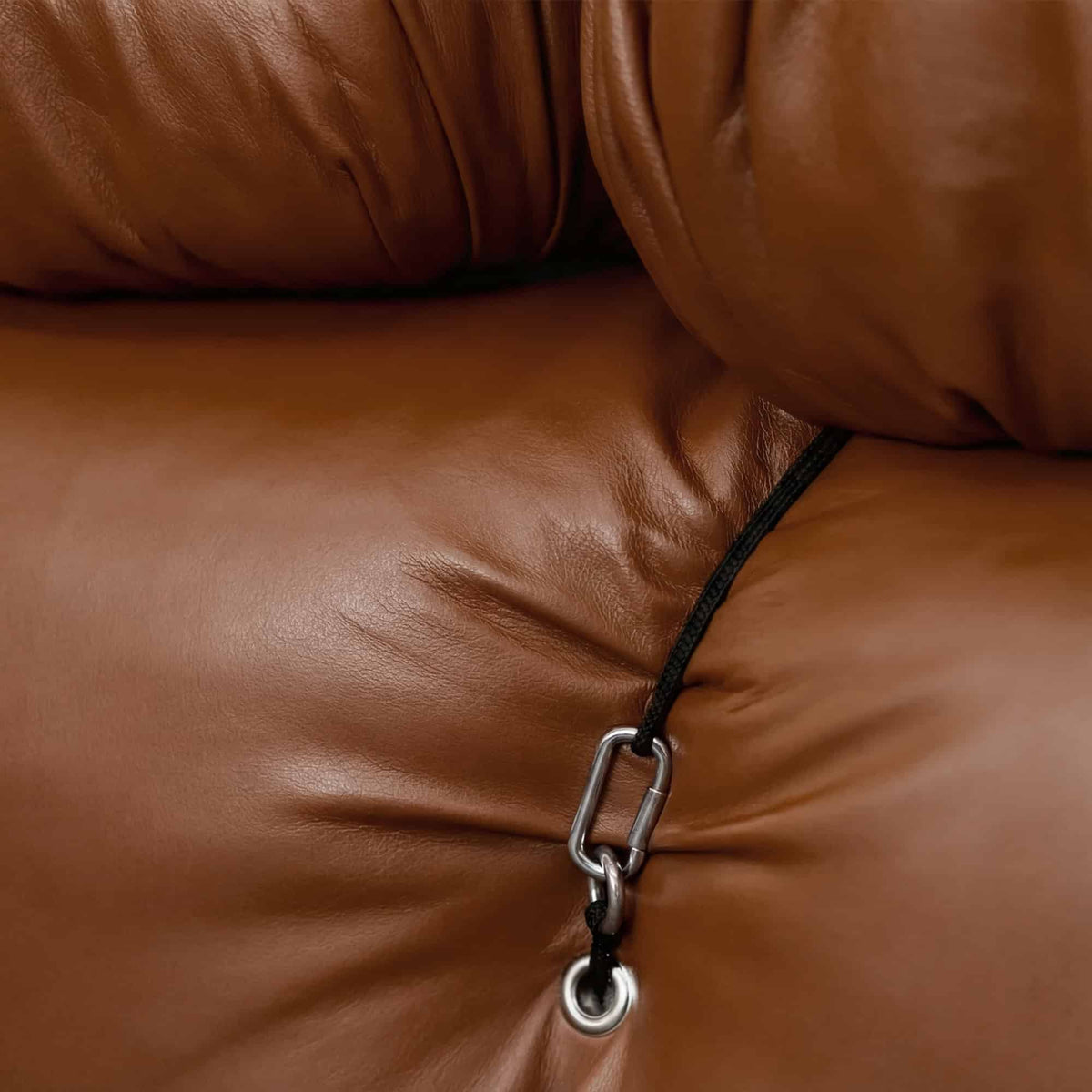 Camaleonda modular leather sofa with reconfigurable design and premium aniline leather upholstery