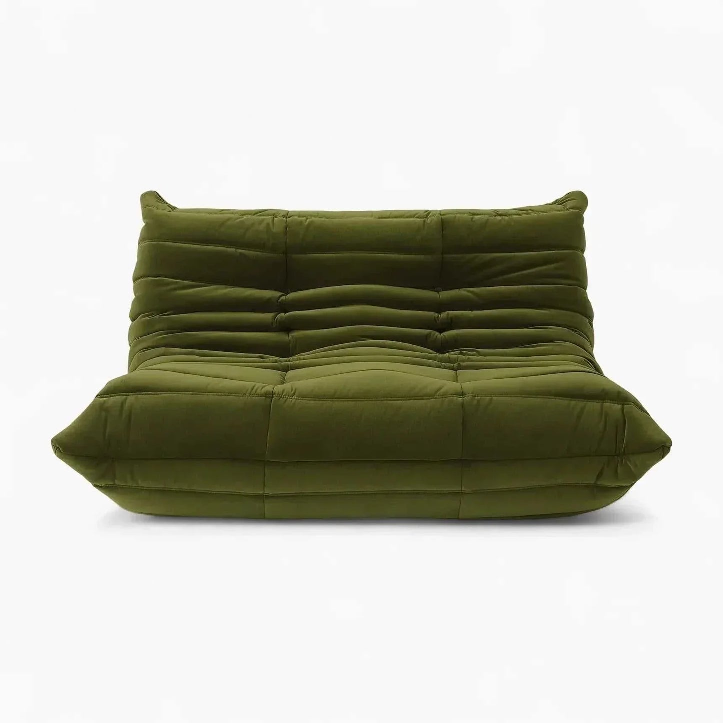 Ligne Roset Togo Sofa Replica – Vintage Green Velvet, Modern Modular Design