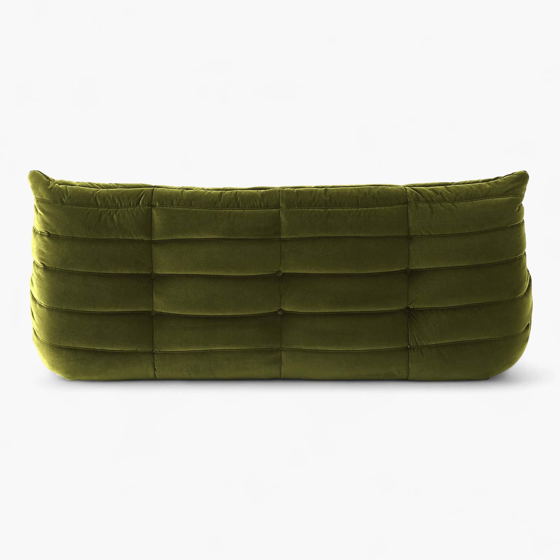 Ligne Roset Togo Sofa Replica – Vintage Green Velvet, Modern Modular Design