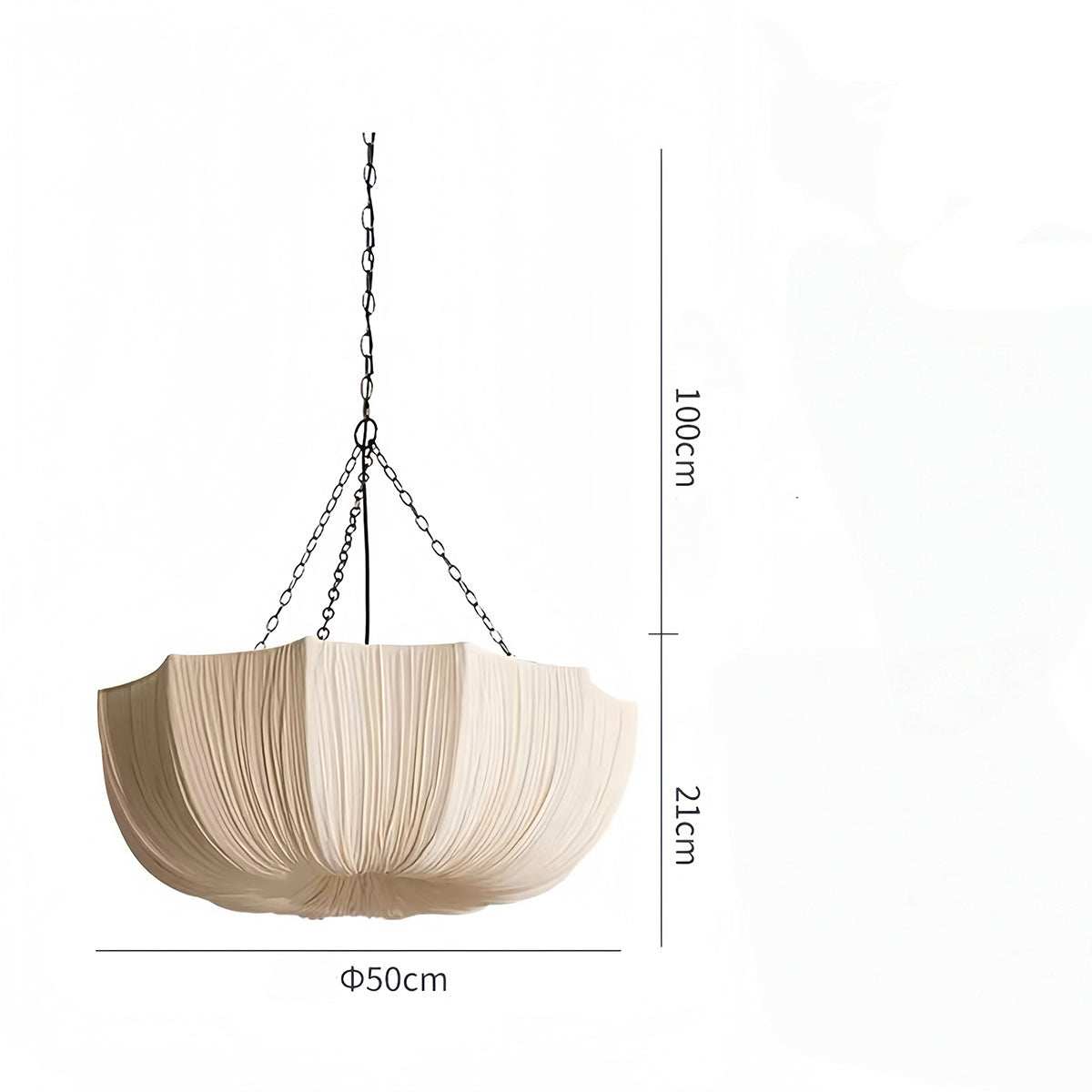 French vintage fabric pendant light with eco-friendly linen shade providing warm ambient lighting